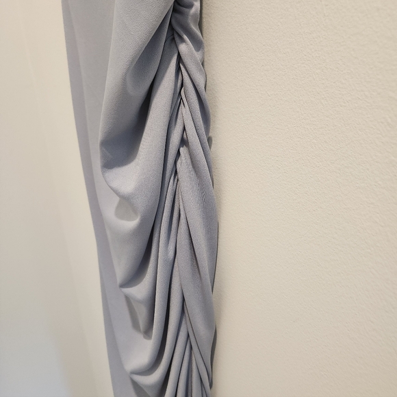 Periwinkle Blue Spaghetti Strap Maxi Dress Prom Dress - Picture 5 of 11